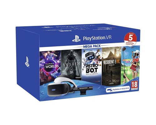 Комплект PlayStation VR Mega Pack V2 MK4  + камера + 5 игр ( 2 ревизия ) CUH-ZVR2