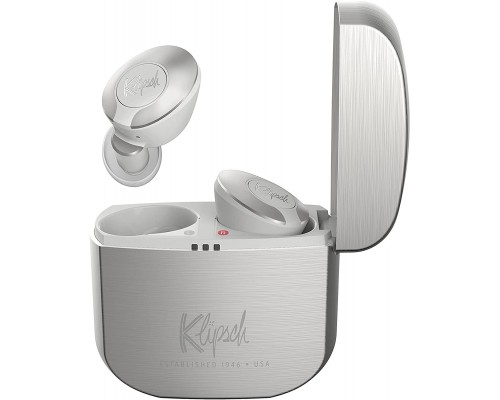 Наушники Klipsch T5 II True Wireless Bluetooth 5.0 серебристого цвета с режимом прозрачности