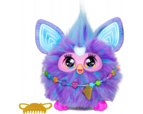Интерактивная плюшевая игрушка Hasbro Furby 2023 фиолетовый с управлением голосом