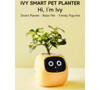Робот ассистент питомец PLANTSIO Ivy цветочный горшок с искусственным интеллектом, жёлтый