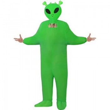 Костюм надувной для взрослого Зеленый инопланетянин