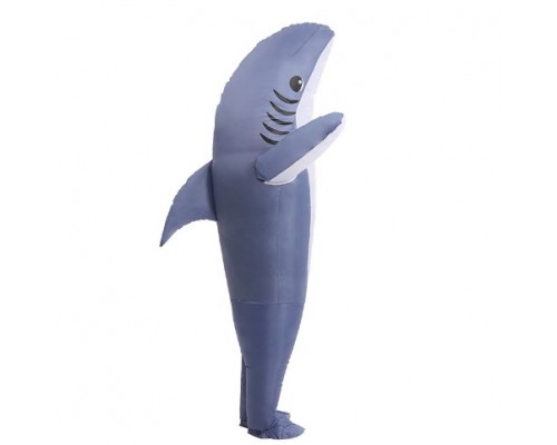 Надувной костюм  для взрослого  "Акула"(серый) 