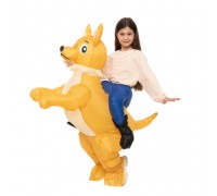 Надувной карнавальный детский костюм "Наездник на собачке" 