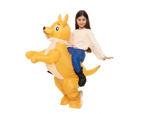 Надувной карнавальный детский костюм "Наездник на собачке" 