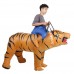 Надувной костюм для взрослого "Наездник на тигре"