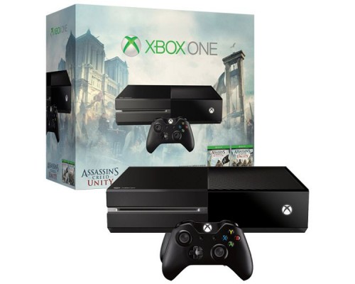 Игровая приставка Xbox One Microsoft 500Gb+код Assassins Creed Unity/Black Flag