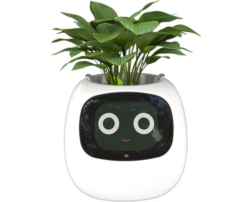 Робот ассистент питомец PLANTSIO Ivy AI цветочный горшок с автополивом, белый