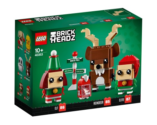 Конструктор LEGO BrickHeadz Олень и эльфы Арт. 40353, 281 дет.