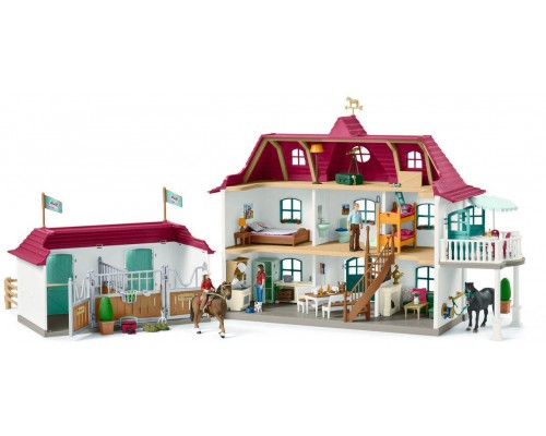 Игровой набор Schleich "Большой конный двор с жилым домом и конюшней"