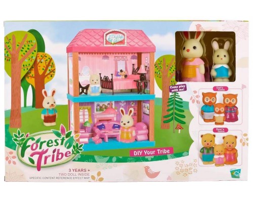 Кукольный домик FOREST TRIBE - Семья зайцев