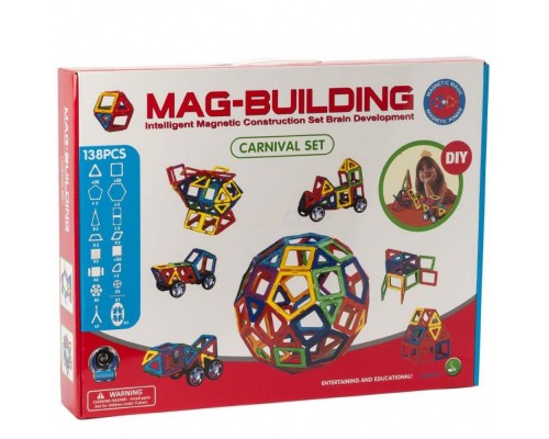 Магнитный конструктор Mag-Building "Универсальный",  138 деталей