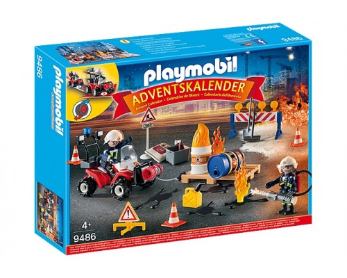 Конструктор Playmobil Адвент календарь: Пожарные, арт.9486, 30 дет.