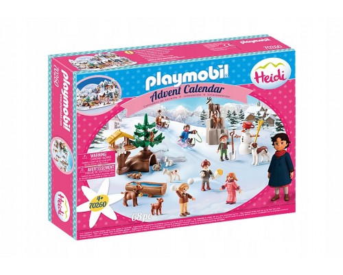 Конструктор Playmobil Адвент календарь Зимние развлечения, арт.70260, 68 дет.