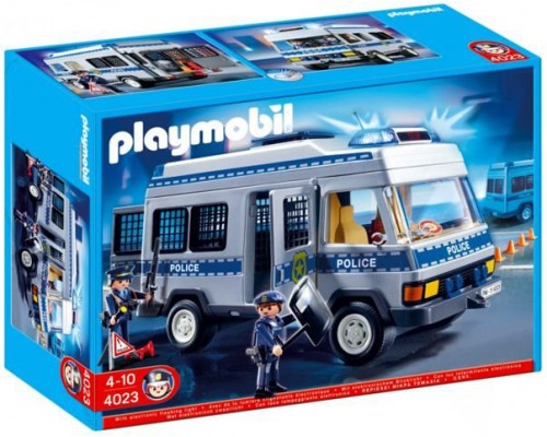 Конструктор Playmobil Полиция Автозак с мигалкой арт.4023, 20 дет.