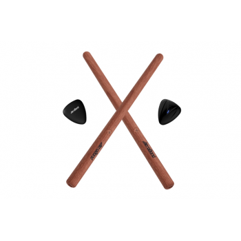 Барабанные палочки PocketDrum Too Real коричневые + датчики для игры ногами. Игра на барабанах