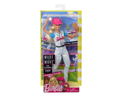 Кукла Barbie Made to move Бейсболистка