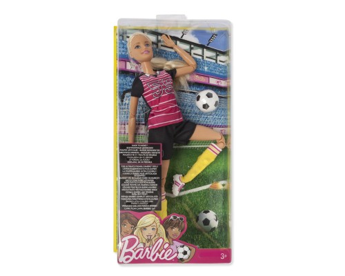 Кукла Barbie Made to move Футболистка блондинка