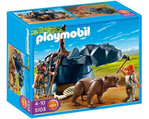 Конструктор Playmobil Пещерный медведь и охотники арт.5103, 20 дет.