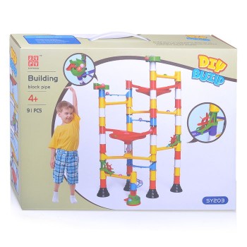 Конструктор DIY BUILD Горки Арт. SY203, 91 деталь