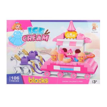 Конструктор BLOCKS Ice Cream Карета сладостей, Арт. 222-В30, 106 деталей
