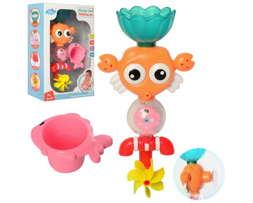 Водопад для купания"Крабик" Happy fun Rotating toy