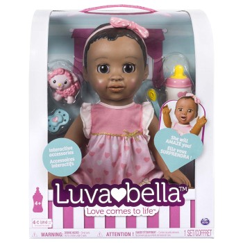 Умная кукла LUVABELLA SPIN MASTER темно-каштановые волосы