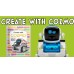 Книга "Create with Cozmo"  для обучения программированию. Anki Kid's Coding Book, Create with Cozmo: Детская книга по кодированию «Создавайте с Cozmo: увлекательные способы закодировать своего робота-помощника»