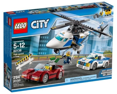 Конструктор LEGO City Стремительная погоня Арт.60138, 294 дет.