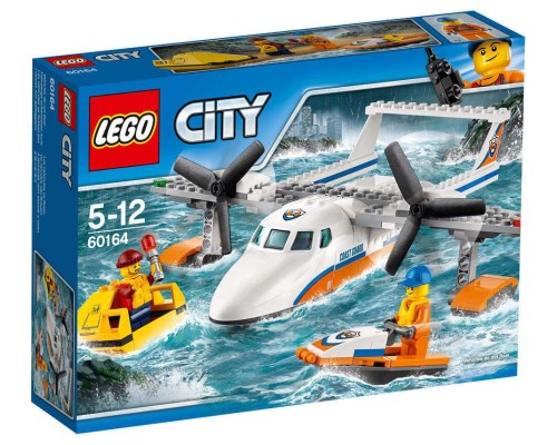 Конструктор LEGO City Спасательный самолет береговой охраны Арт.60164, 141 дет.