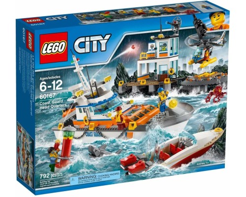 Конструктор LEGO City Штаб береговой охраны Арт. 60167, 792 дет.
