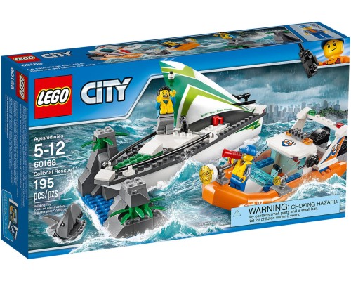 Конструктор LEGO City Операция по спасению лодки Арт. 60168, 195 дет.