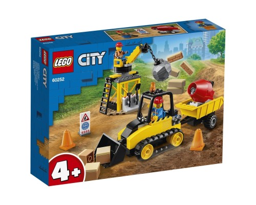 Конструктор LEGO City Строительный бульдозер Арт. 60252, 126 дет.
