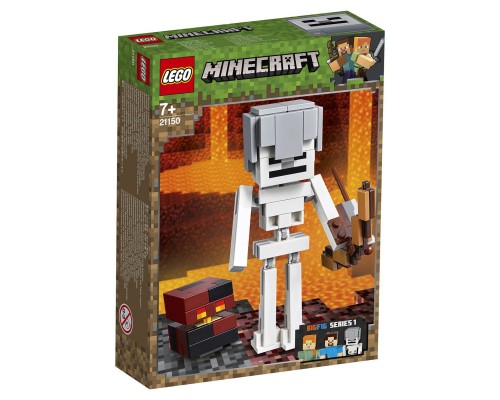 Конструктор LEGO Minecraft Скелет с кубом магмы Арт. 21150, 142 дет.