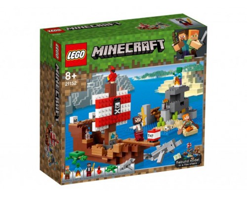 Конструктор LEGO Minecraft Приключения на пиратском корабле Арт. 21152, 386 дет.