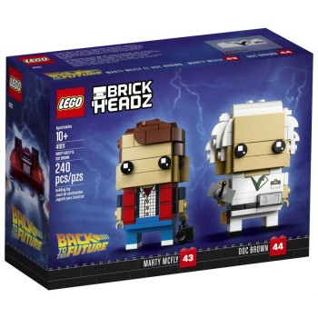 Конструктор LEGO BrickHeadz Марти Макфлай и Доктор Браун Арт. 41611, 240 дет.