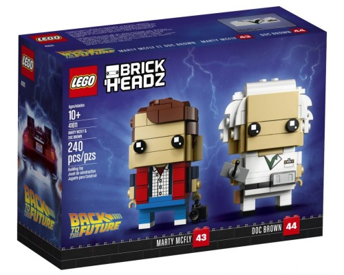 Конструктор LEGO BrickHeadz Марти Макфлай и Доктор Браун Арт. 41611, 240 дет.