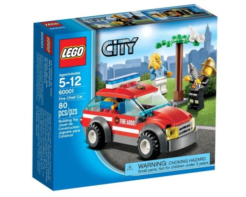 Конструктор LEGO City Автомобиль пожарного Арт. 60001, 80 дет.