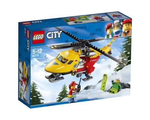 Конструктор LEGO City Вертолет скорой помощи Арт. 60179, 190 дет.