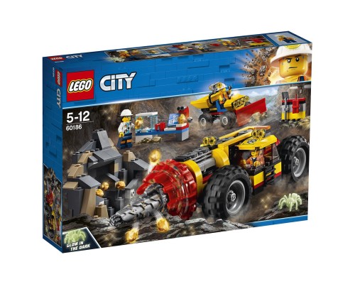 Конструктор LEGO City Тяжелый бур для горных работ Арт. 60186, 294 дет.