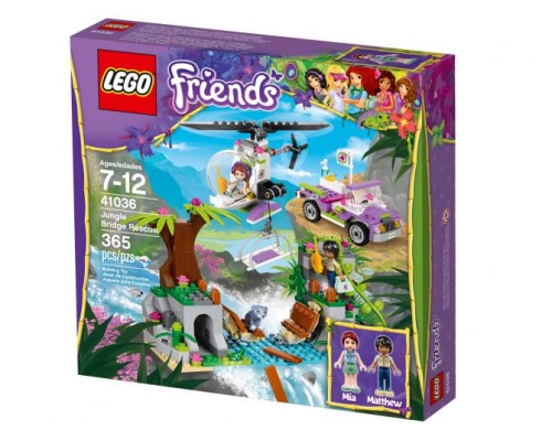Конструктор LEGO Friends Джунгли: Спасательная операция на мосту Арт. 41036, 265 дет.