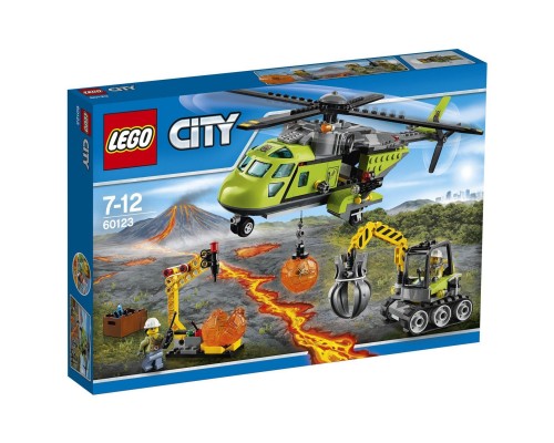 Конструктор LEGO City Грузовой вертолет исследователей вулканов Арт. 60123, 330 дет.