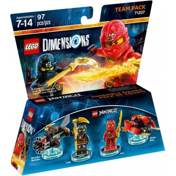 Конструктор LEGO Dimensions Team Pack: Ниндзяго  Арт. 71207, 97 дет.