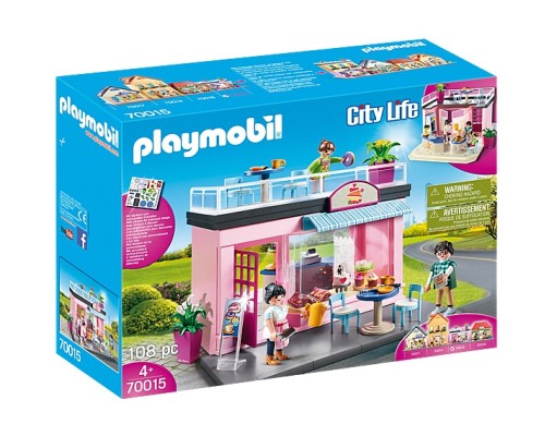 Конструктор Playmobil Городская улица Кафе, арт.70015, 108 дет.