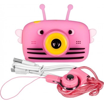 Детский цифровой фотоаппарат Пчелка розовая