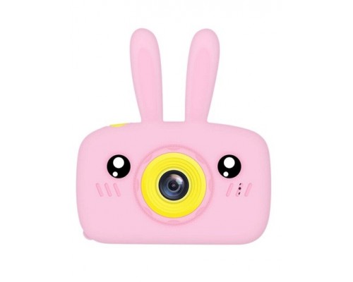 Детский цифровой фотоаппарат Зайчик розовый
