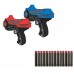 Два бластера с мягкими пулями Soft Bullet Gun Toy (красный, синий)