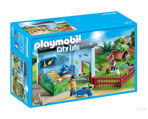 Конструктор Playmobil Приют для грызунов арт. 9277, 32 дет.