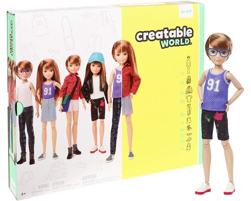 Кукла Creatable World Deluxe Character Kit Customizable Doll dc-619