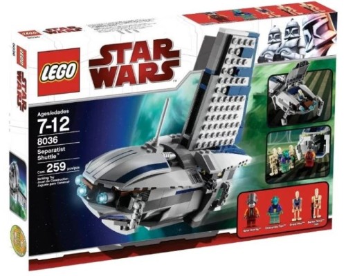 Конструктор Lego Шаттл сепаратистов Арт. 8036, 259 дет.