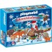 Конструктор Playmobil Адвент календарь: Дед Мороз в лесу, арт.4155, 36 дет.